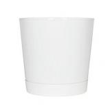 Full Depth Round Cylinder Pot, White, 12-Inch