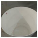 Full Depth Round Cylinder Pot, White, 12-Inch