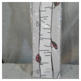 WOODEN BIRCH TREE GROWTH CHART FOR KIDS DECORATIVE WALL MOUNT