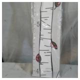 WOODEN BIRCH TREE GROWTH CHART FOR KIDS DECORATIVE WALL MOUNT
