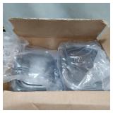 Rubbermaid Brilliance Plastic Food Storage Pantry Grains and Coffee Set of 3 Containers with Lids (6 Pieces Total), Dishwasher Safe, BPA-Free