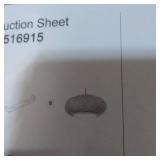 LITFAD WOOVEN PATIO HANGING LAMP 16in