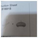 LITFAD WOOVEN PATIO HANGING LAMP 16in