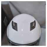 MOTORCYCLE HELMET SIZE Large, - WHITE & BLACK