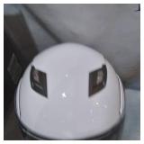 MOTORCYCLE HELMET SIZE Large, - WHITE & BLACK