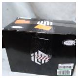 MOTORCYCLE HELMET SIZE Large, - WHITE & BLACK