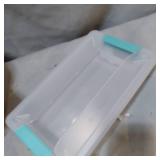STERILITE SMALL CLIP LATCHED LID CLEAR STORAGE BOX