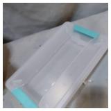 STERILITE SMALL CLIP LATCHED LID CLEAR STORAGE BOX