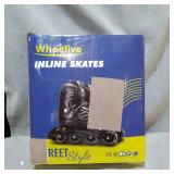 WHEELIVE INLINE ROLLER SKATES STREET STYLE - BLACK&PINK, SIZE LARGE 39-43
