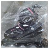 WHEELIVE INLINE ROLLER SKATES STREET STYLE - BLACK&PINK, SIZE LARGE 39-43