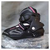 WHEELIVE INLINE ROLLER SKATES STREET STYLE - BLACK&PINK, SIZE LARGE 39-43