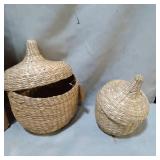 SEAGRASS CONTAINERS W/ LID (2)