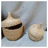SEAGRASS CONTAINERS W/ LID (2)