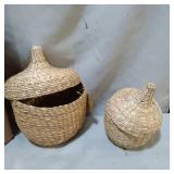 SEAGRASS CONTAINERS W/ LID (2)