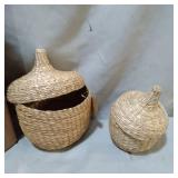 SEAGRASS CONTAINERS W/ LID (2)
