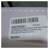 KNITTING MACHINE 48 NEEDLES W/ ROW COUNTE & PLAIN / TUBE WEAVE CONVERSION KEY