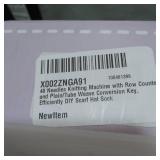 KNITTING MACHINE 48 NEEDLES W/ ROW COUNTE & PLAIN / TUBE WEAVE CONVERSION KEY
