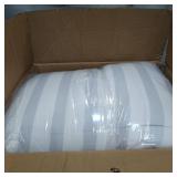 Linenspa Reversible Down Alternative Microfiber Comforter Queen Down Alternative Grey/Grey Stripe in White