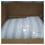 Linenspa Reversible Down Alternative Microfiber Comforter Queen Down Alternative Grey/Grey Stripe in White