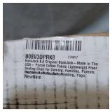 BACKJACK BJI ORIGINAL BACK JAKE , PURPLE COTTON FABRIC LIGHT WEIGHT FKOOR SEATING CHAIR FOR GAMING ECT