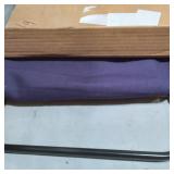 BACKJACK BJI ORIGINAL BACK JAKE , PURPLE COTTON FABRIC LIGHT WEIGHT FKOOR SEATING CHAIR FOR GAMING ECT