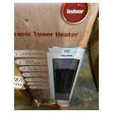 Pelonis Phtpu1501 Ceramic Tower 1500w Indoor Space Heater W/ Oscillation, Remote Base Cracked