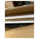 Furniture R Lucia Wood Board with Metal Desk