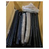 PCAFRS 3 PCS Patio Bistro Set 3 PCS Patio Rattan Conversation Chair Set 1 Coffee Table & 2 PCS Rattan Sofas Patio Wicker Rattan Table Brown