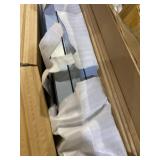 Pet Gate Dog Gate for Doorways, Stairs or House Freestanding, Folding, Accordion Style, Wooden Indoor Dog Fence by Petmaker (24-Inch, Gray)