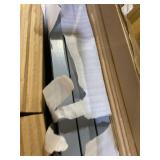 Pet Gate Dog Gate for Doorways, Stairs or House Freestanding, Folding, Accordion Style, Wooden Indoor Dog Fence by Petmaker (24-Inch, Gray)