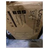 Coleshome Computer Small Student School Writing Desk 31 inch,Work Home Office Desk for Small Space, Study Kids Black Desk