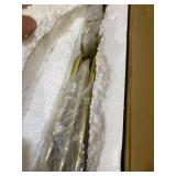 XiNBEi Lighting Chandeliers, Brass Chandelier with LED Bulb, Modern Pendant Lighting for Living & Dining Room XB-C1213-6-SB