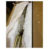 XiNBEi Lighting Chandeliers, Brass Chandelier with LED Bulb, Modern Pendant Lighting for Living & Dining Room XB-C1213-6-SB