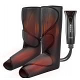 FIT KING Leg and Foot Massager with Heat, Foot and Calf Massager for Circulation and Pain Relief with 3 Modes 3 Intensities and Optional 2 Heating Levels FT-057A