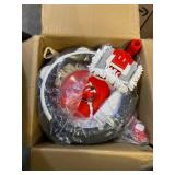 Floor Mop and Bucket Set, HoMettler 2 in 1 Spinning Mop for Cleaning, Square and Round Mop Head for Hardwood, Laminate, Tile, Hands Free Mop with Washable Microfiber Pad, Single Bucket for Wet & Dry