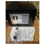 Yuanshikj Electronic Deluxe Digital Security Safe Box Keypad Lock Home Office Hotel Business Jewelry Gun Cash Use Storage money (Black 1)