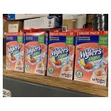 5 cases Of 4 boxs of sugar  Wyler’s Light Strawberry Lemonade Drink Mix. Kids like them