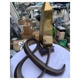 2 Piece Decorative Bundle: Black and Gold Ancient Pieces