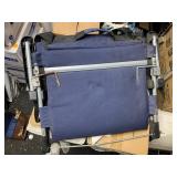 Navy Blue Fold out Travel Bench Chair