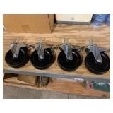 New 6” Caster Wheels w/ Breaks