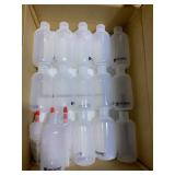 14- 4oz Clear Squeeze Bottles w/ Caps