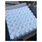 48 Pieces of Gorgeous 1.06 sq ft Bianco Dolomite Dotty Backsplash Tile