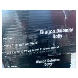 48 Pieces of Gorgeous 1.06 sq ft Bianco Dolomite Dotty Backsplash Tile