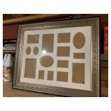 Family Matted Picture Frame Collage Set w/ Beautiful Silver Frame