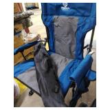 Coastrail Outdoor Folding Camping Chair with Detachable Rockers 2 in 1 Rocking Chair High Back with Foldable Cup Holder, Side Storage for Camping Hiking Heavy Duty 350 lbs Weight Capacity