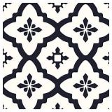 FloorPops FP2480 Comet Peel & Stick Tiles Floor decal, Black