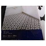 FloorPops FP2480 Comet Peel & Stick Tiles Floor decal, Black