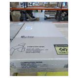 Furinno Econ Multipurpose Home Office Computer Writing Desk with Bin, French Oak Grey