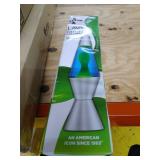 Lava Lite 2124 Lava the Original 14.5-Inch Silver Base Lamp with Yellow Wax in Blue Liquid