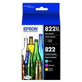 EPSON T822 DURABrite Ultra Ink High Capacity Black & Standard Color Cartridge Combo Pack (T822XL-BCS) for select Epson WorkForce Pro Printers